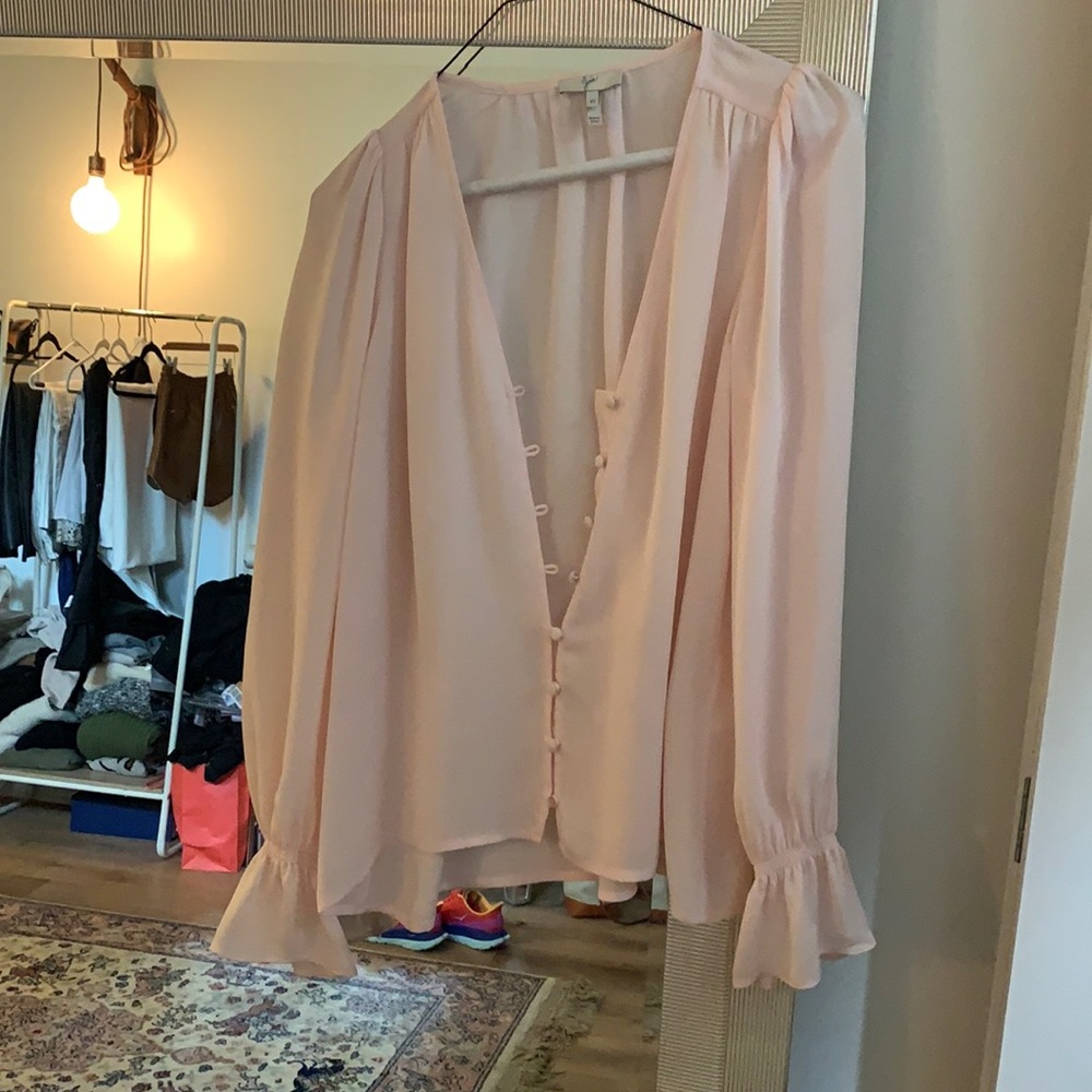 Pink Silk Joie Blouse
